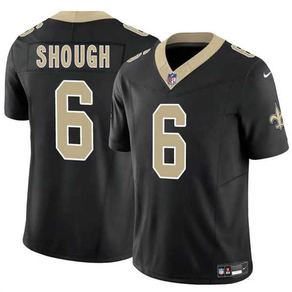 Men & Women & Youth New Orleans Saints #6 Tyler Shough Black 2025 Draft F.U.S.E. Vapor Limited Stitched Jersey